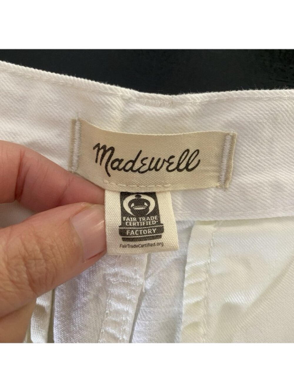 Madewell Harlow Wide Leg Jeans 30 Pleated Baggy High Rise Airy Denim White Pants - Picture 10 of 16